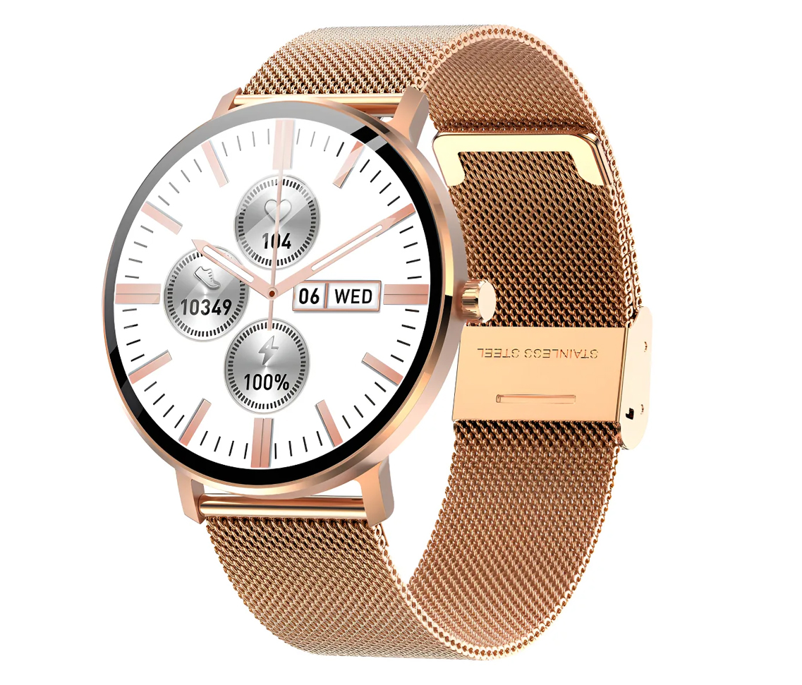 Smartwatch Grow-Home GR-23 Luxe gold-gold metal Strap