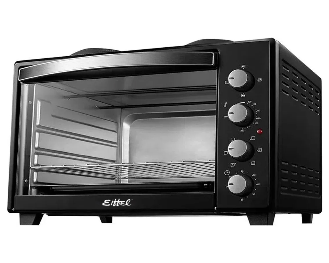 Horno Eléctrico Eiffel con Anafe E-746 GRIS 45lts