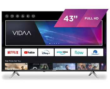 TV 43pulg. TELEFUNKEN FHD TK4323FH5 Sistema Vidaa