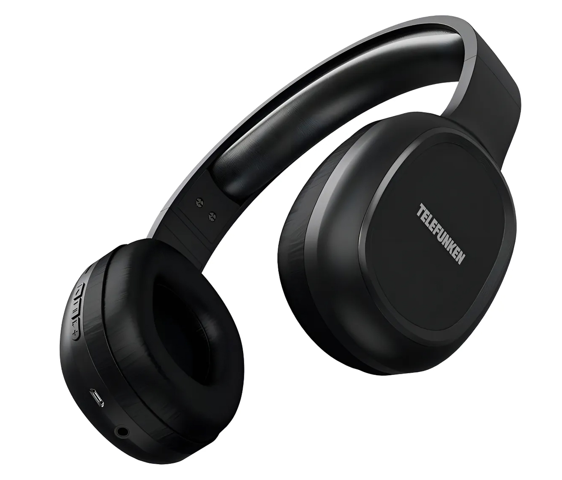 Auricular Telefunken TF-H500BT vincha negro