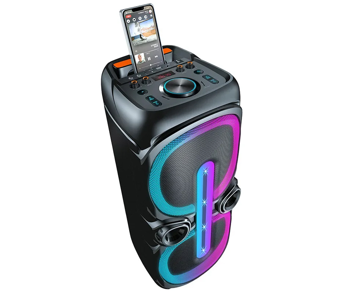 Parlante Kioto TW1500 USB radio FM SD potencia rms 80W