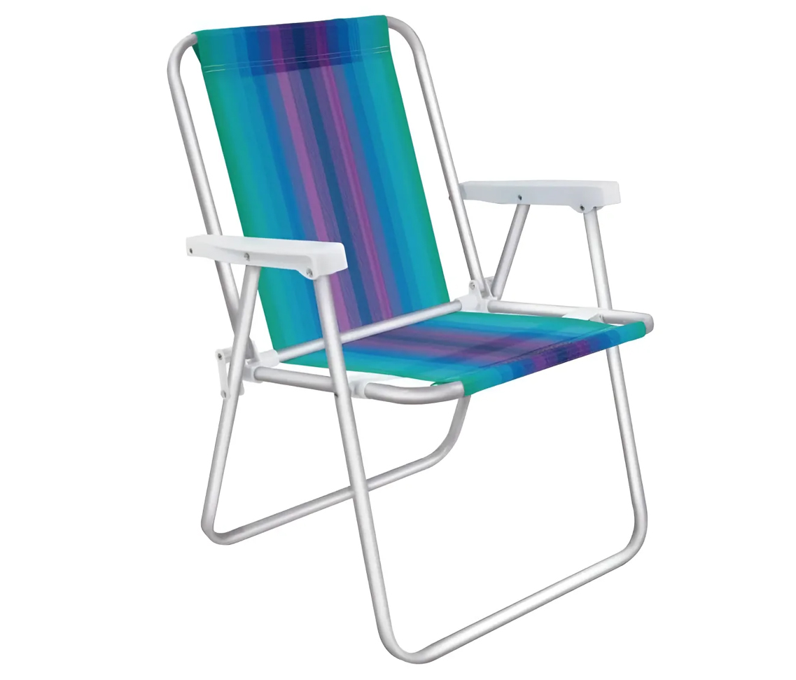 Reposera alta aluminio surtida 110kg. Art. 600