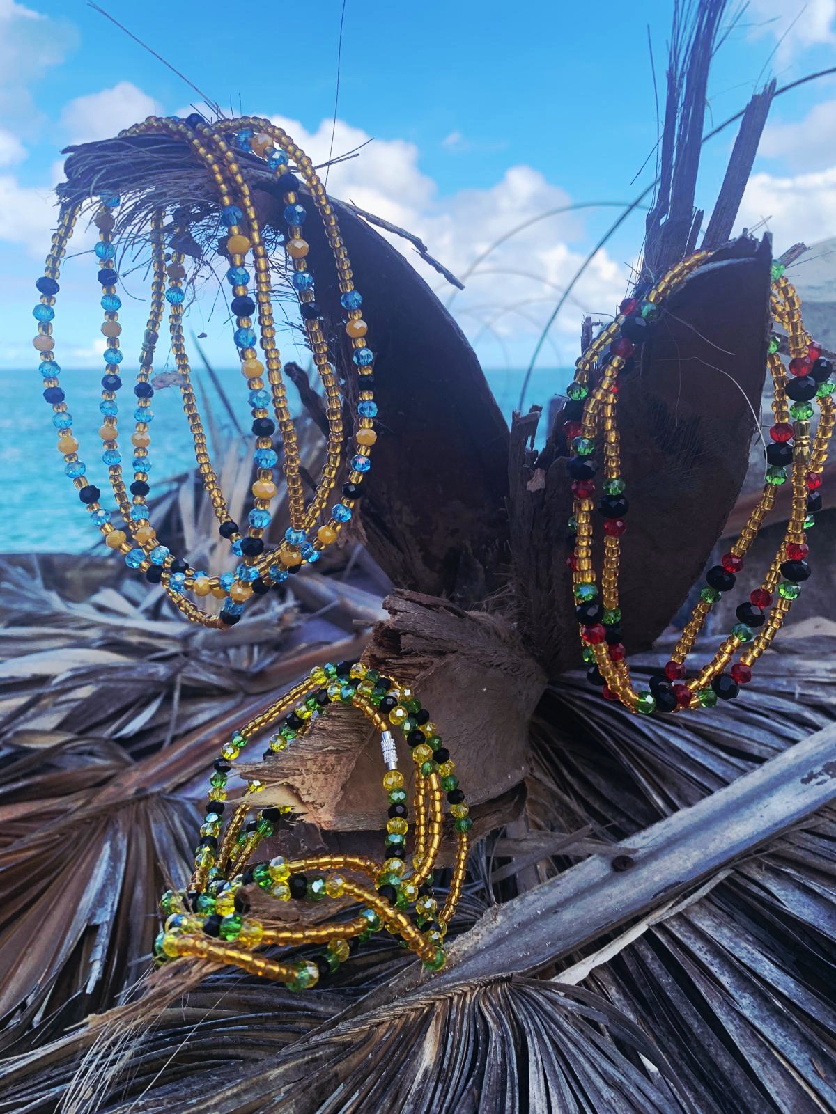 Handmade Waist Beads - Caribbean Islands Inspired