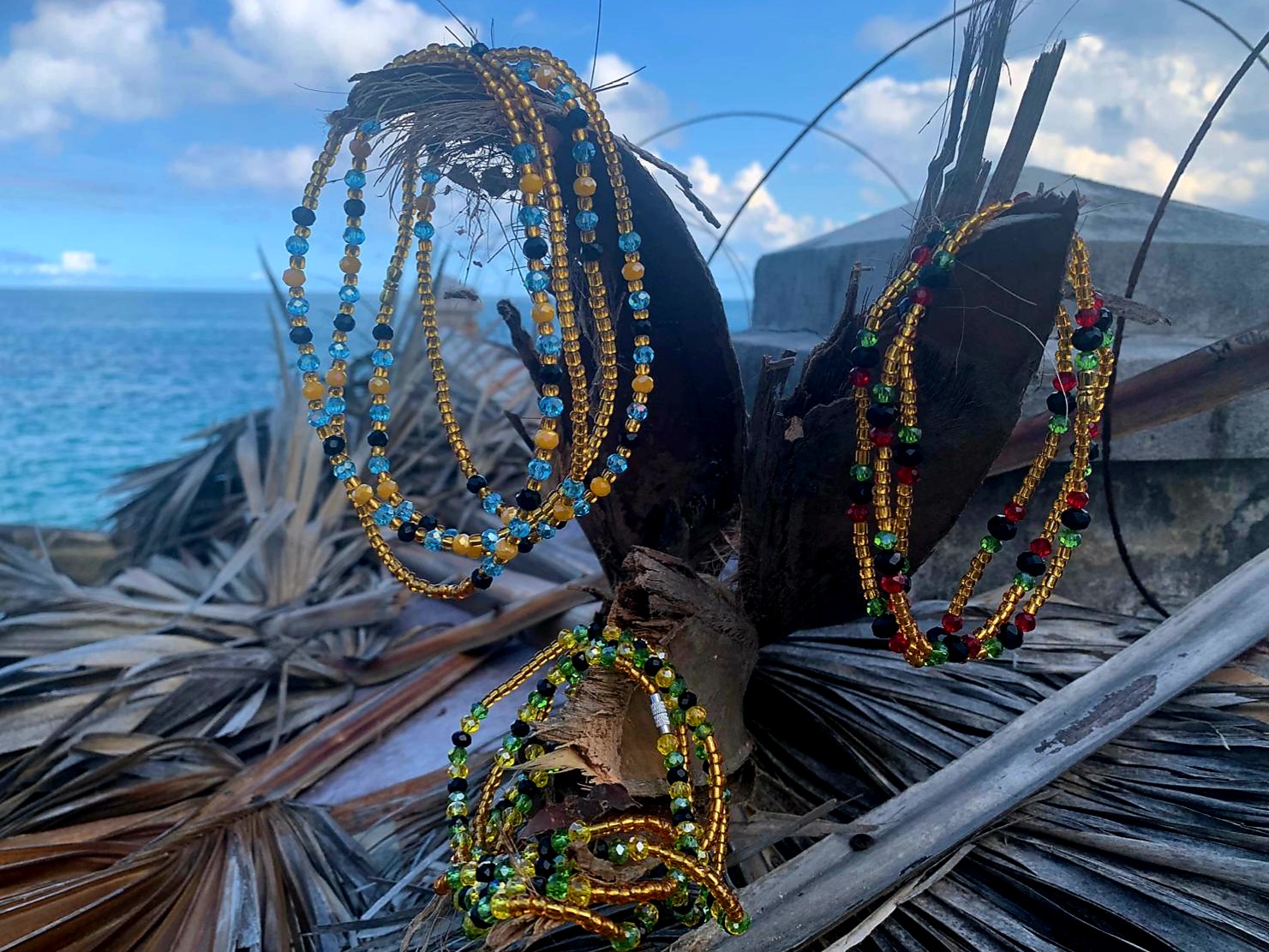 Handmade Waist Beads - Caribbean Islands Inspired
