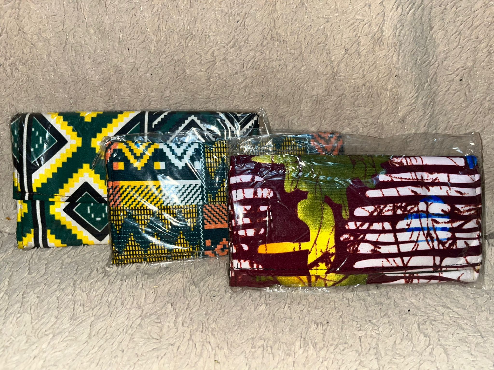 African Print Fabric Clutches