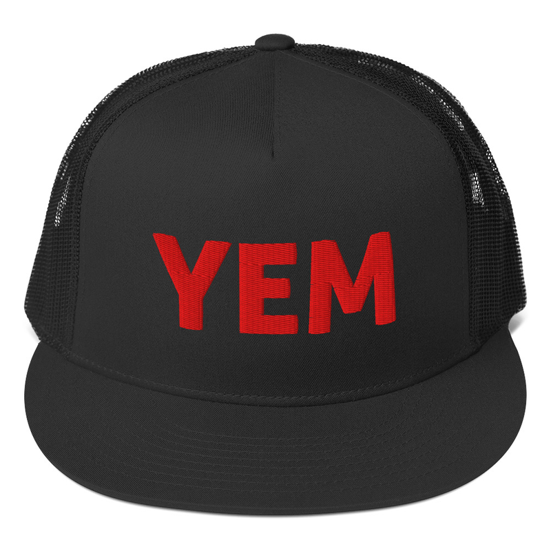 YEM Embroidered Foam Trucker Hat