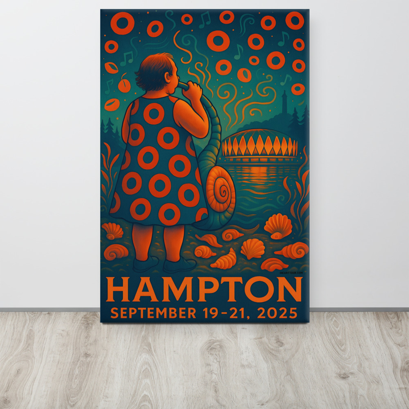 Phish Canvas Summer Tour 2025 Hampton Lot Canvas Phish Print