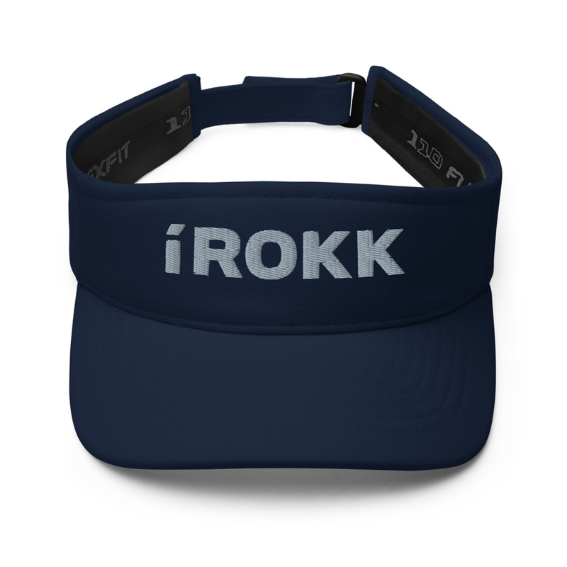 Kasvot Vaxt í Rokk Embroidered Flexfit Visor