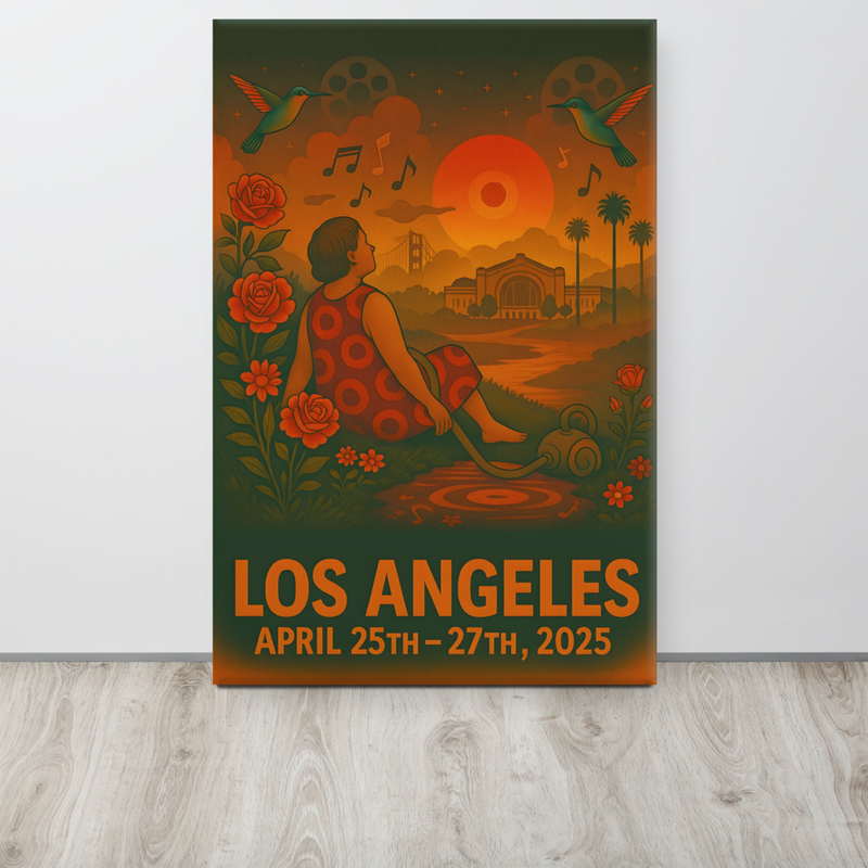 Phish Canvas Spring Tour 2025 Los Angeles Lot Canvas Phish Print