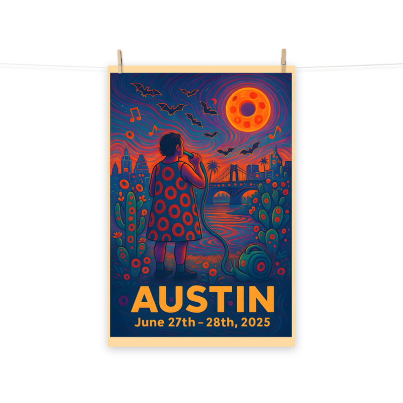 Phish Poster Summer Tour 2025 Austin Lot Poster