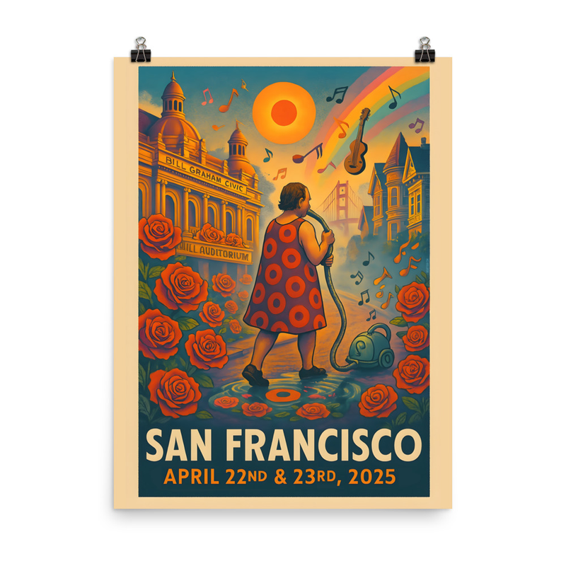 Phish Poster Spring Tour 2025 San Francisco Lot Poster Phish Print