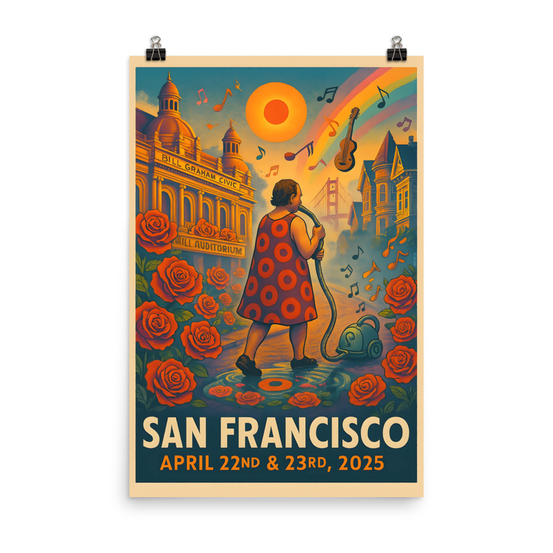 Phish Poster Spring Tour 2025 San Francisco Lot Poster Phish Print