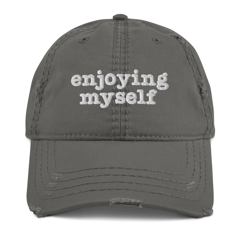 YEM : Enjoying Myself Distressed Dad Hat