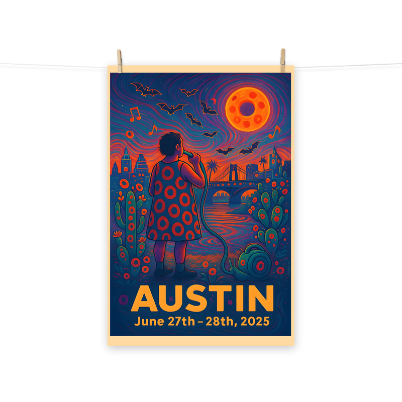 Phish Poster Summer Tour 2025 Austin Lot Poster Phish Print