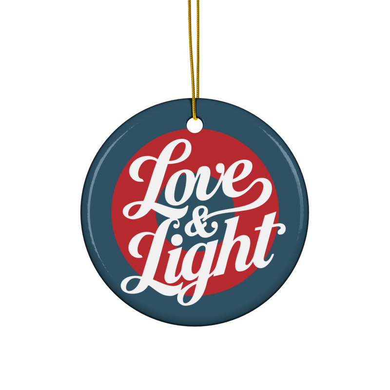 Love and Light Ceramic ornament