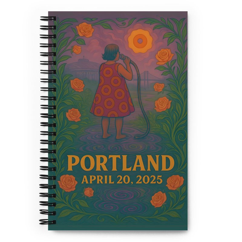Phish Notebook Spring Tour 2025 Portland Lot Notebook Phish Print