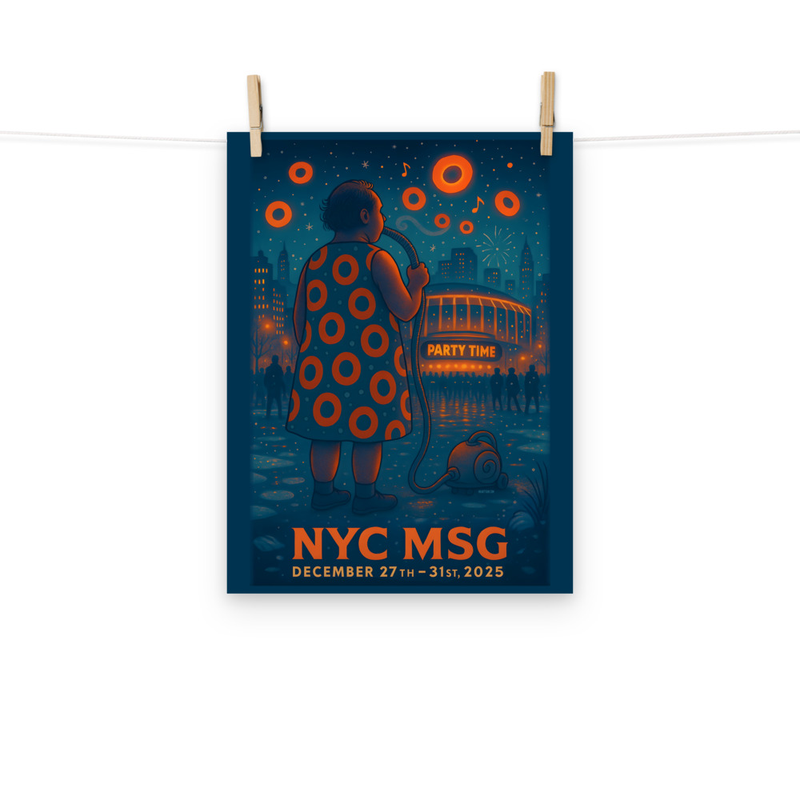 Phish Poster NYE MSG 2025 Lot Poster Phish Print