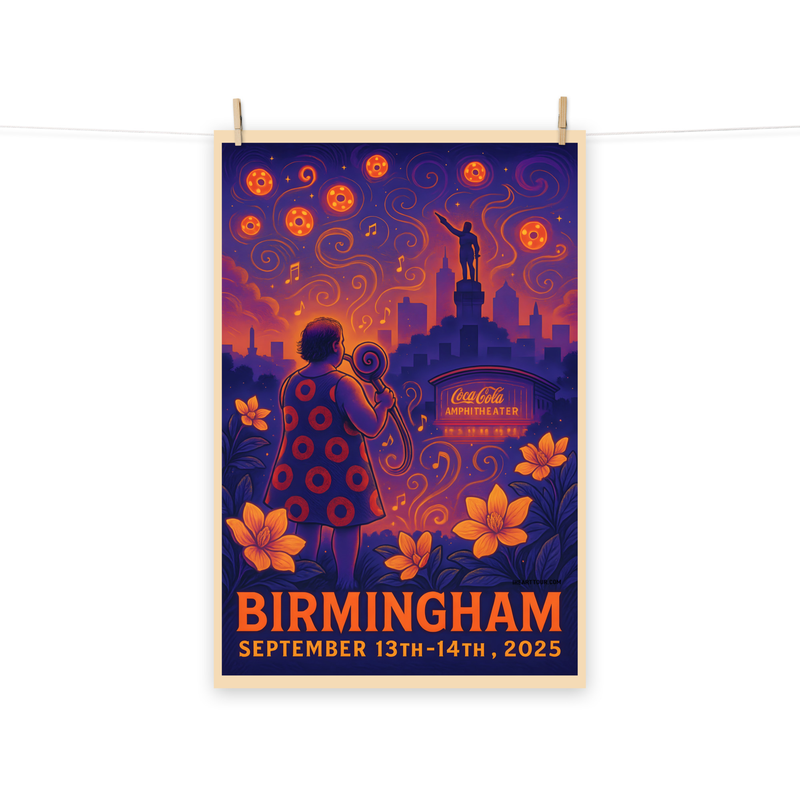 Phish Poster Summer Tour 2025 Birmingham Lot Poster Phish Print