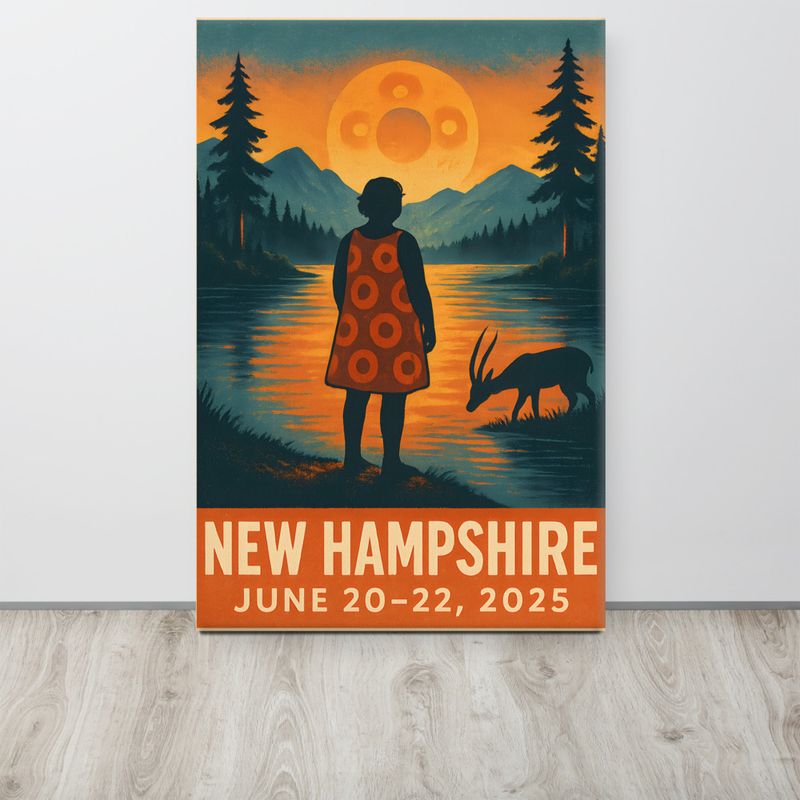 Phish Canvas Summer Tour 2025 New Hampshire Lot Canvas Phish Print