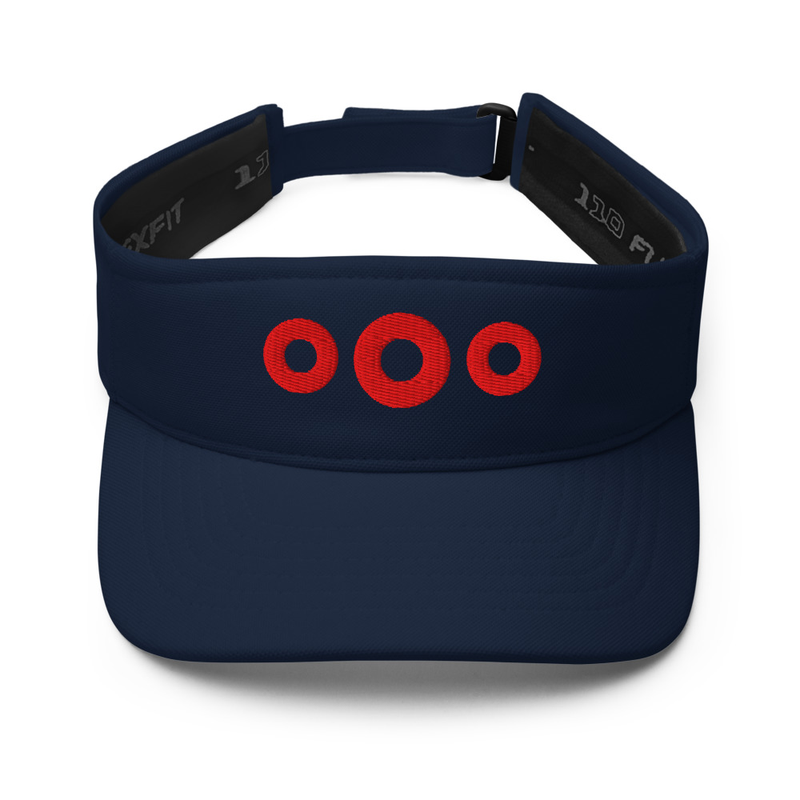 ​Red Circle Donuts Embroidered Flexfit Visor