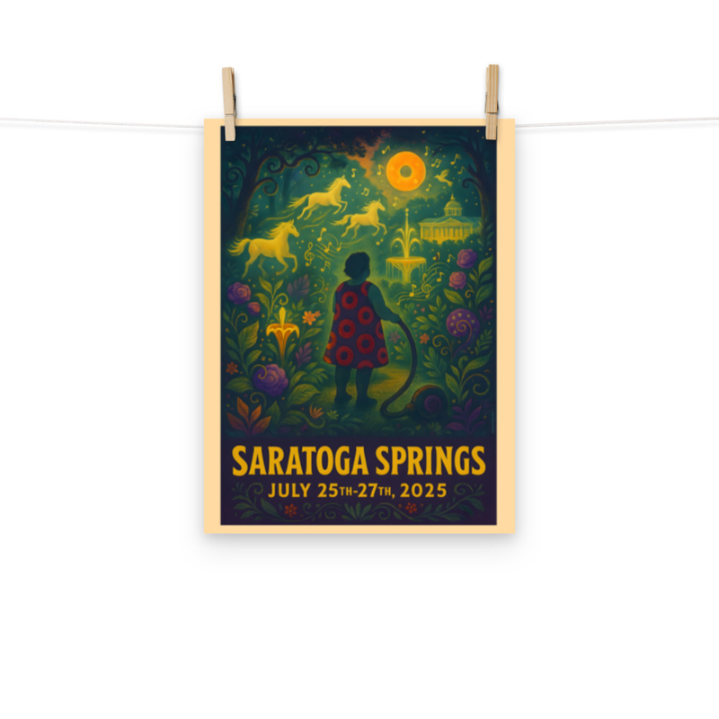 Phish Poster Summer Tour 2025 Saratoga Springs Lot Poster