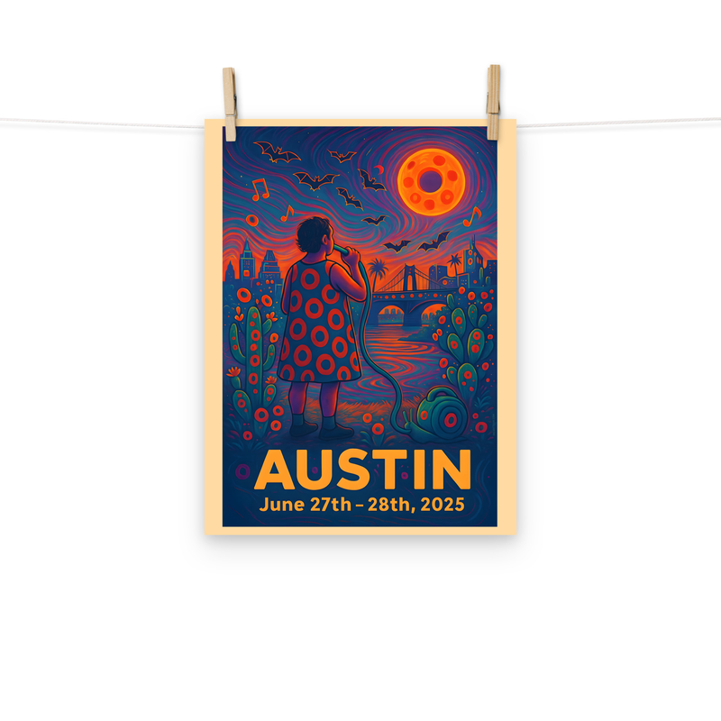 Phish Poster Summer Tour 2025 Austin Lot Poster Phish Print