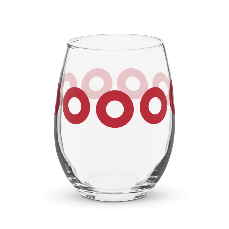 Stemless wine glass