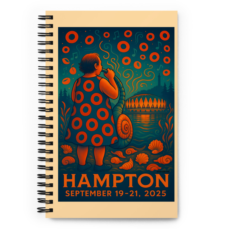 Phish Notebook Summer Tour 2025 Hampton Lot Notebook Phish Print