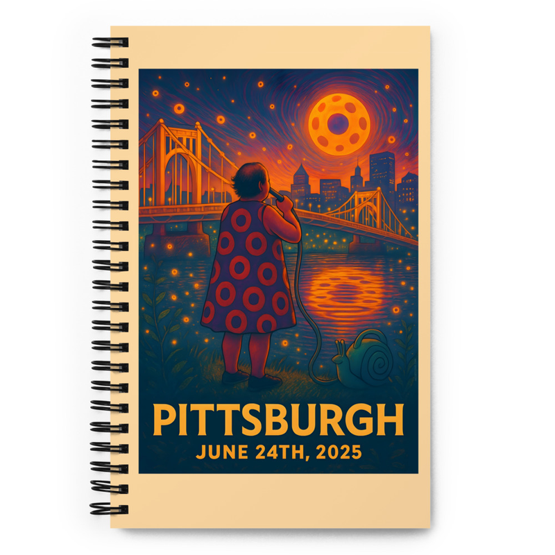 Phish Notebook Summer Tour 2025 Pittsburgh Lot Notebook Phish Print