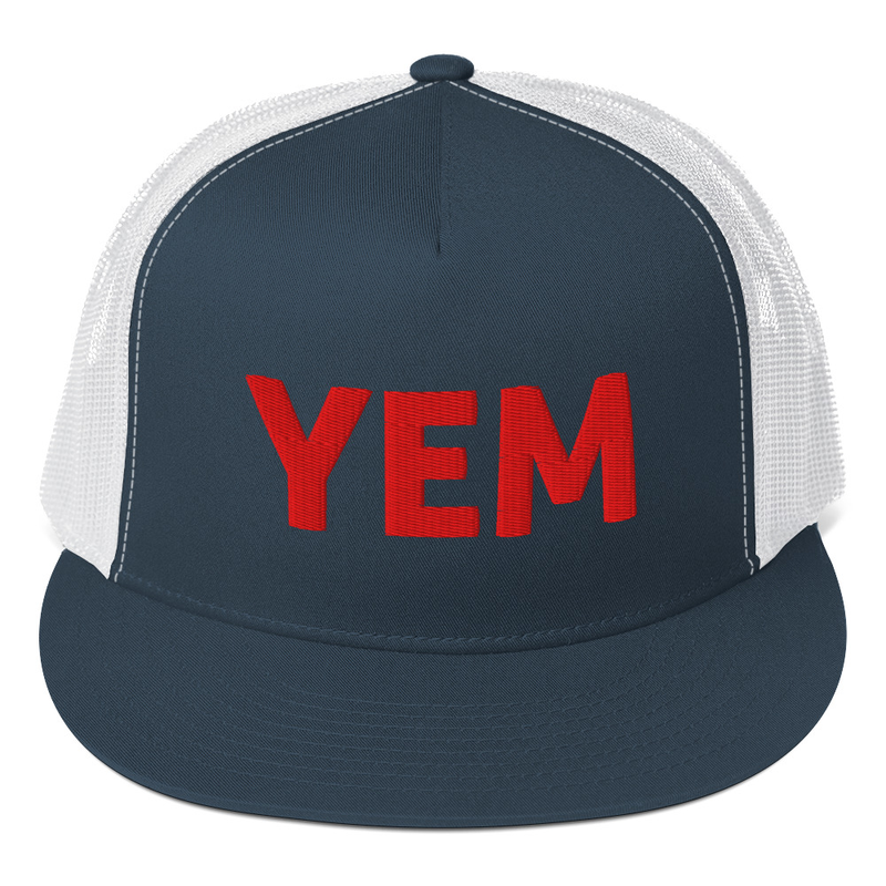 YEM Embroidered Foam Trucker Hat