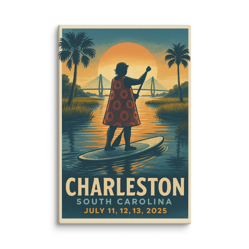 Phish CANVAS Poster Print Summer Tour 2025 Charleston Lot Canvas Poster Phish Print