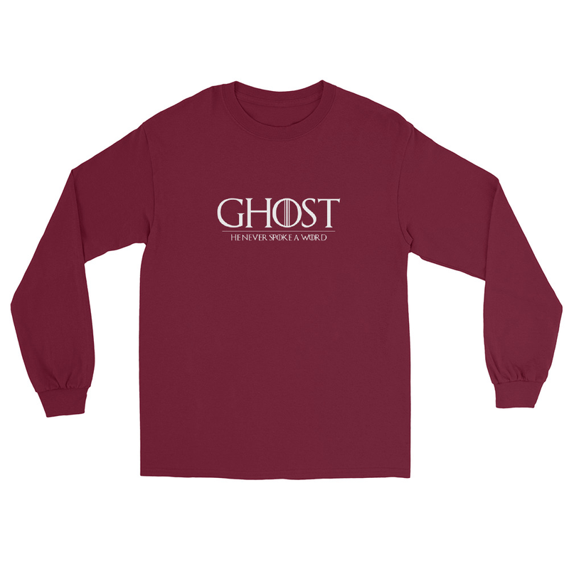 Ghost He Never Spoke a Word Long Sleeve Shirt