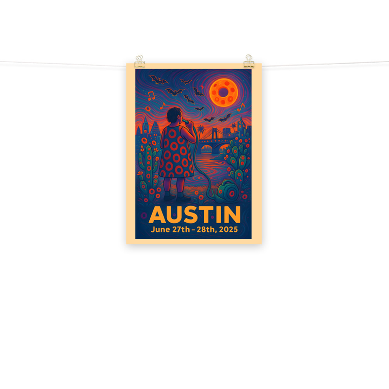 Phish Poster Summer Tour 2025 Austin Lot Poster Phish Print