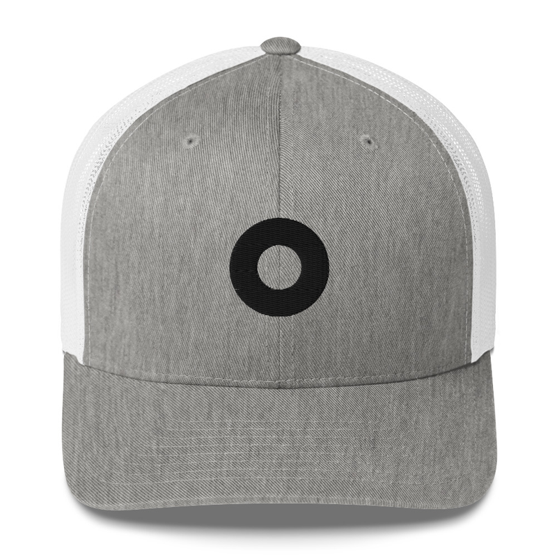 YEMSG Black Donut Embroidered Trucker Cap