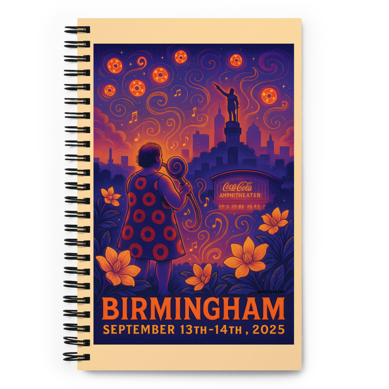 Phish Notebook Summer Tour 2025 Birmingham Lot Notebook Phish Print