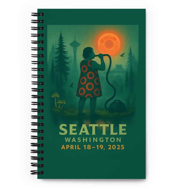 Phish Notebook Spring Tour 2025 Seattle Washington Lot Notebook Phish Print