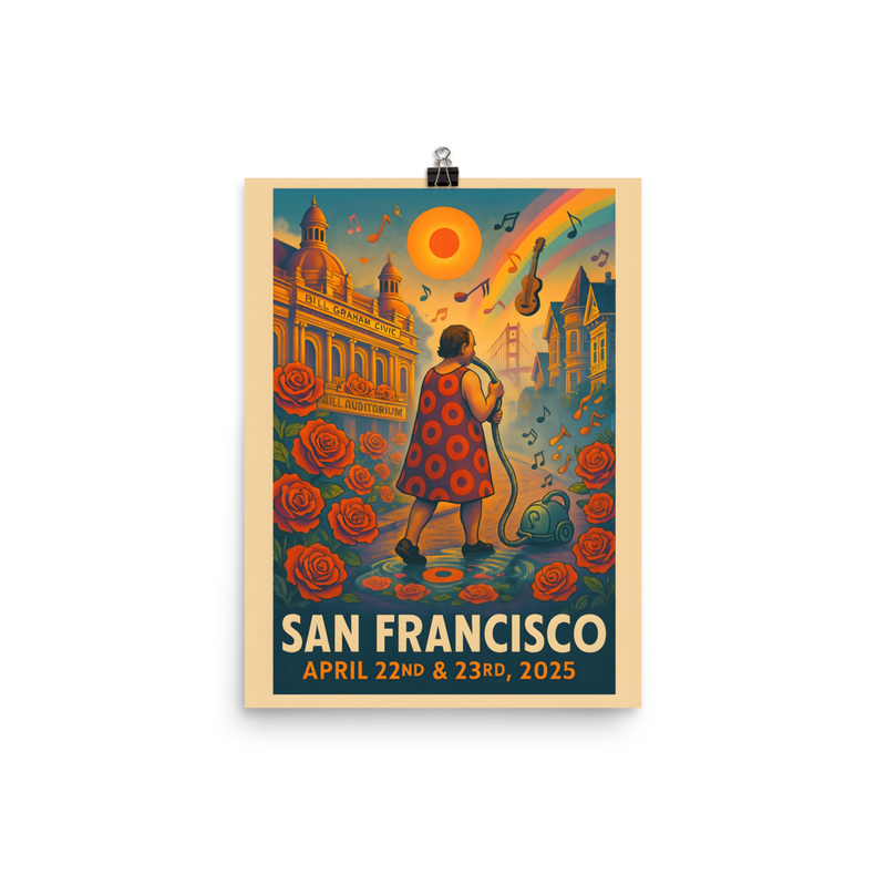 Phish Poster Spring Tour 2025 San Francisco Lot Poster Phish Print