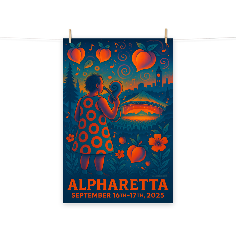 Phish Poster Summer Tour 2025 Alpharetta Lot Poster Phish Print