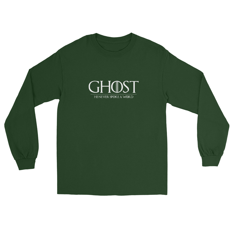 Ghost He Never Spoke a Word Long Sleeve Shirt