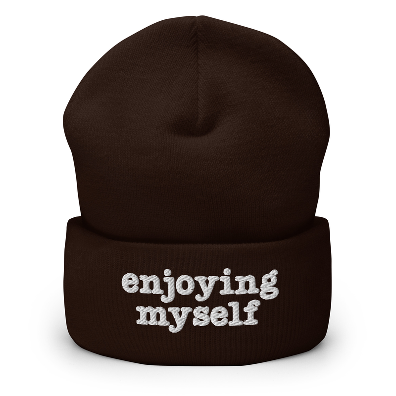 YEM : Enjoying Myself Cuffed Beanie