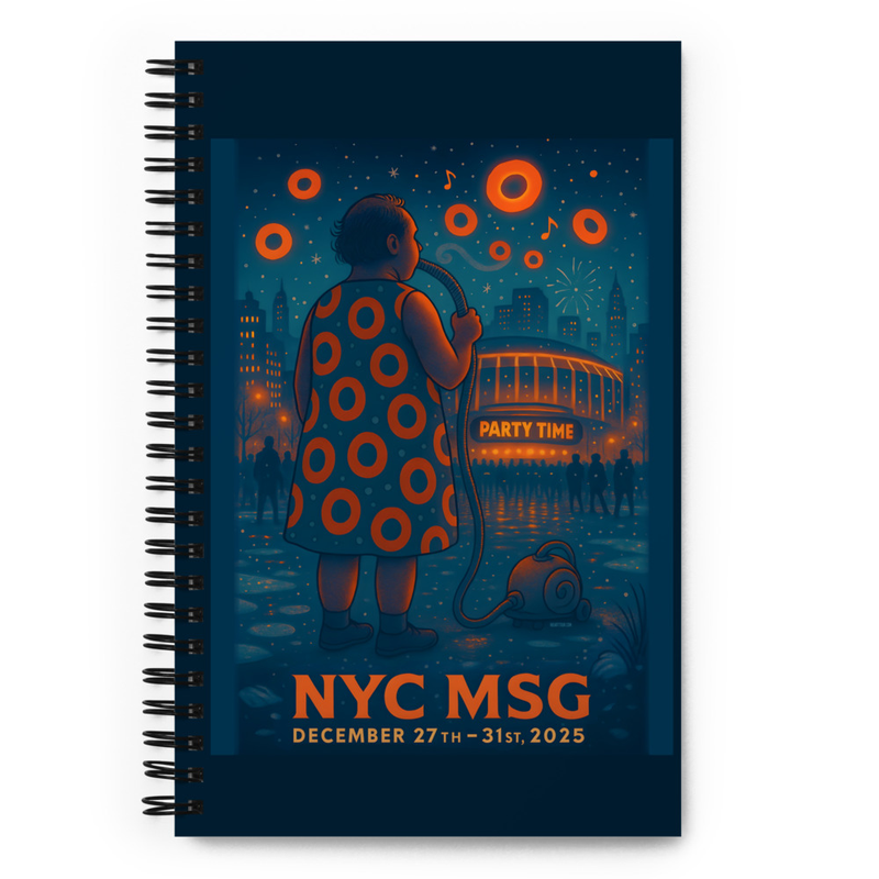 Phish Notebook NYE MSG 2025 New Years Run Lot Notebook Phish Print