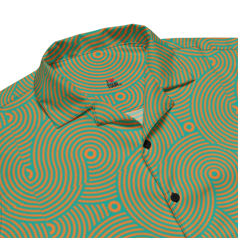 Phish Teal Green Button Down Shirt - TUBE Summer Tour