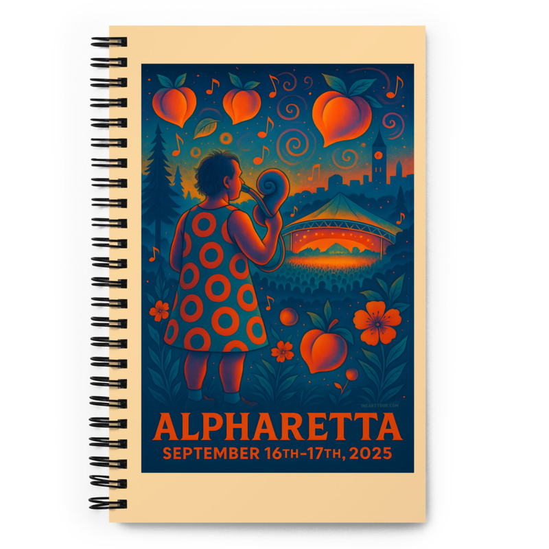 Phish Notebook Summer Tour 2025 Alpharetta Lot Notebook Phish Print