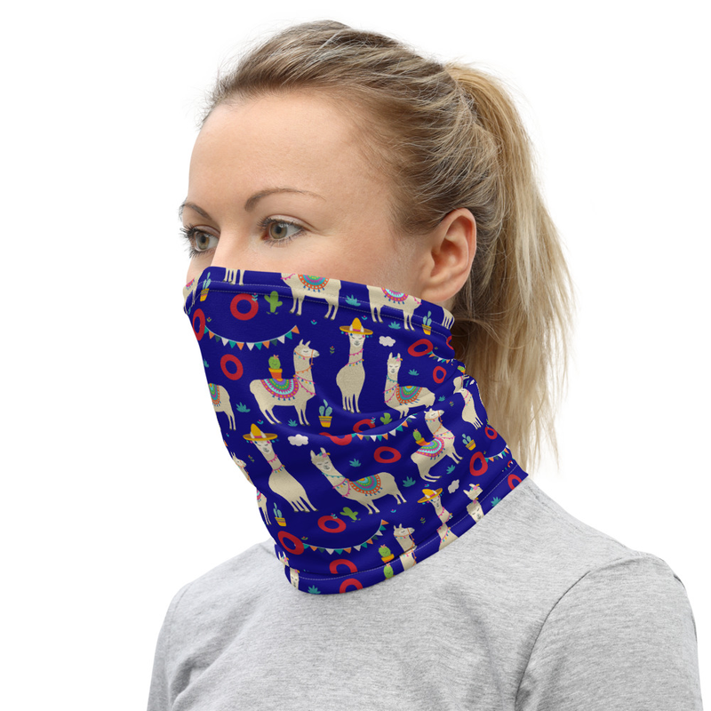 Fishman Llama Donut Face Mask Coverlet,Neck Gaiter, Phish Llama Donut Face Mask, Face Mask Cover, Coverlet, Phish Mask, Phish Face Cover