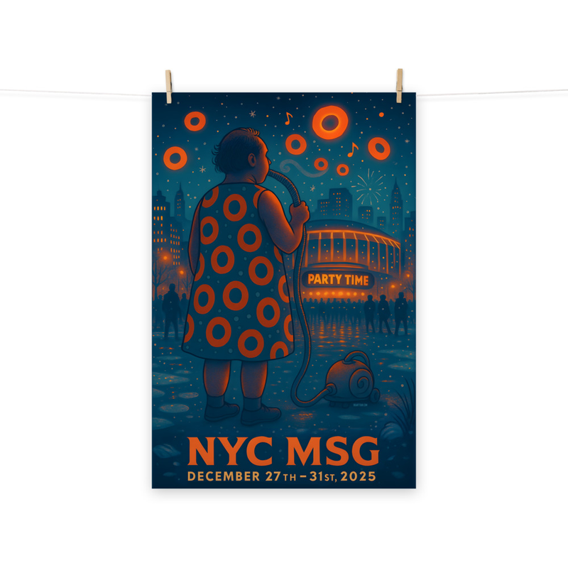 Phish Poster NYE MSG 2025 Lot Poster Phish Print