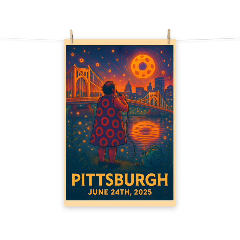 Phish Poster Summer Tour 2025 Pittsburgh Lot Poster Phish Print