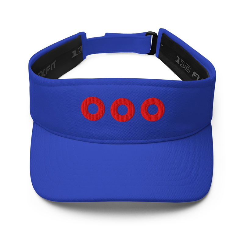 ​Red Circle Donuts Embroidered Flexfit Visor