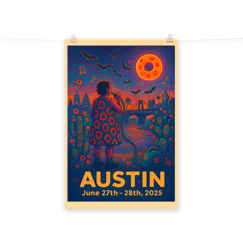 Phish Poster Summer Tour 2025 Austin Lot Poster Phish Print