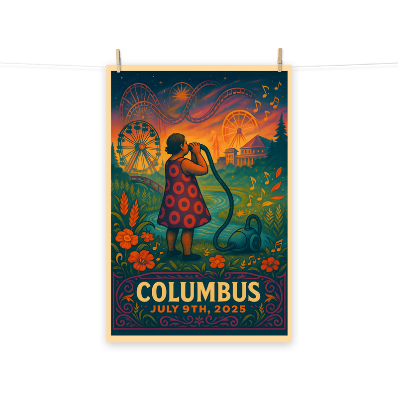 Phish Poster Summer Tour 2025 Columbus Lot Poster Phish Print