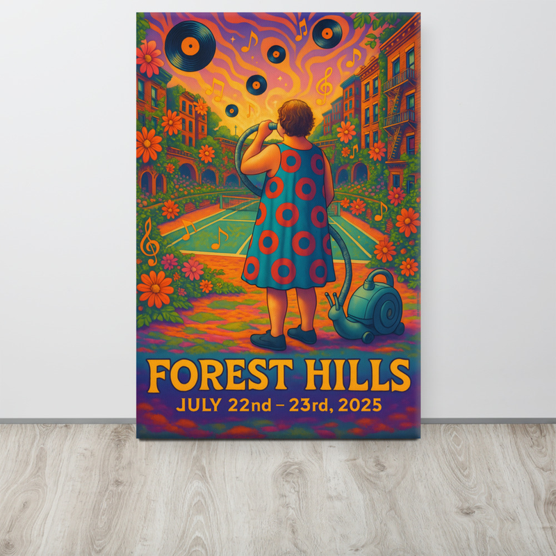 Phish Canvas Summer Tour 2025 Forest Hills Lot Canvas Phish Print